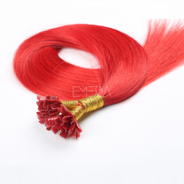 Keratin pre bonded best human hair extensions CX092